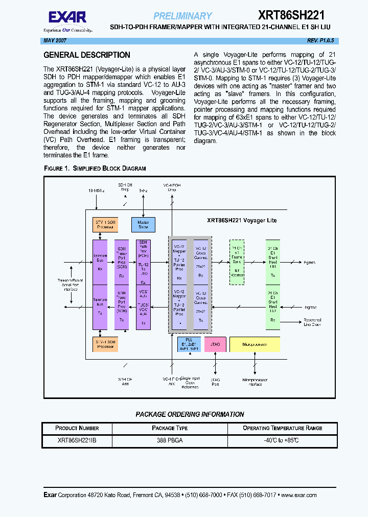 XRT86SH221IB_1338432.PDF Datasheet