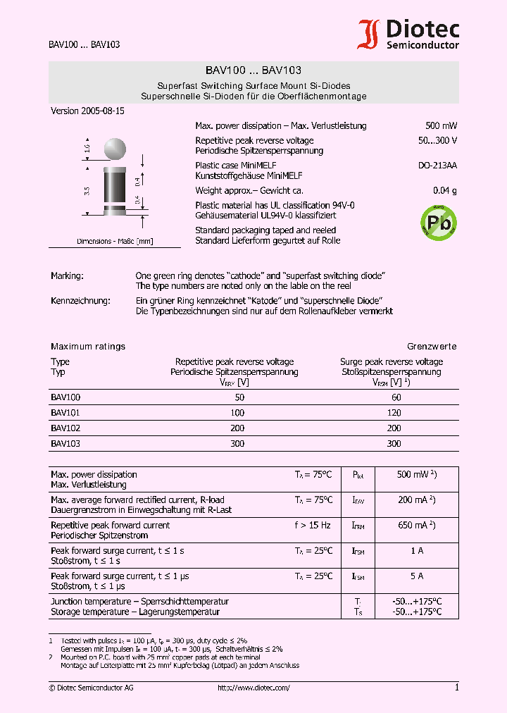 BAV100_4115384.PDF Datasheet