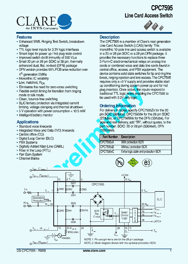 CPC7595_4109460.PDF Datasheet