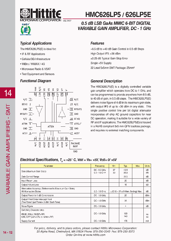 HMC626LP5_4107436.PDF Datasheet