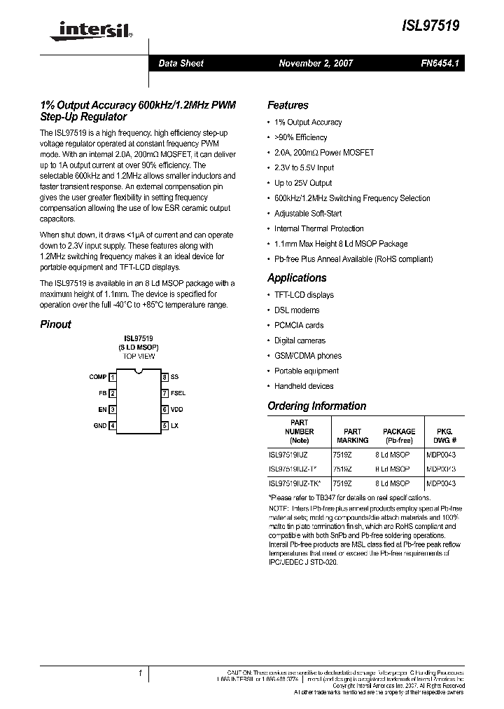 ISL97519_4150899.PDF Datasheet