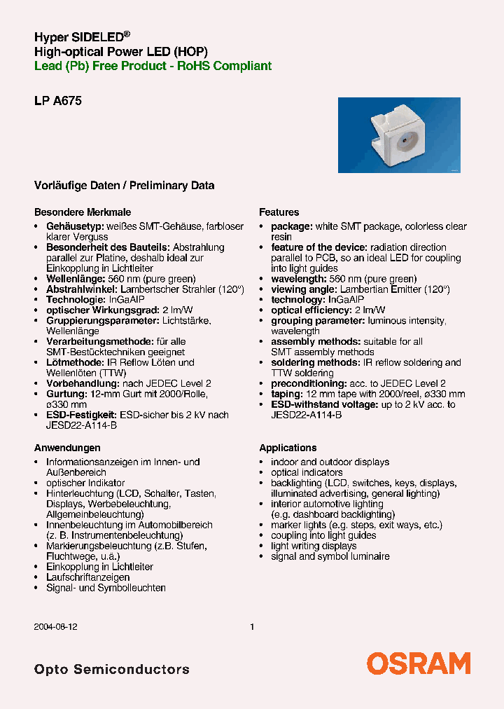 LPA675_4129668.PDF Datasheet