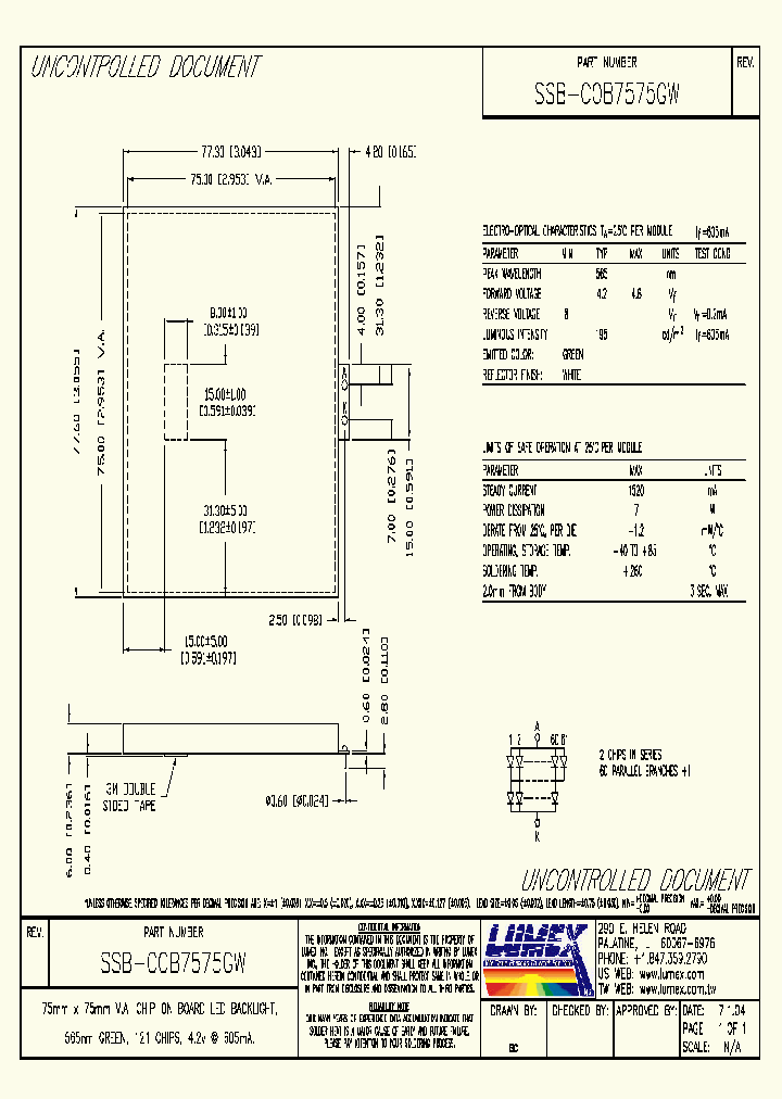 SSB-COB7575GW_4130025.PDF Datasheet