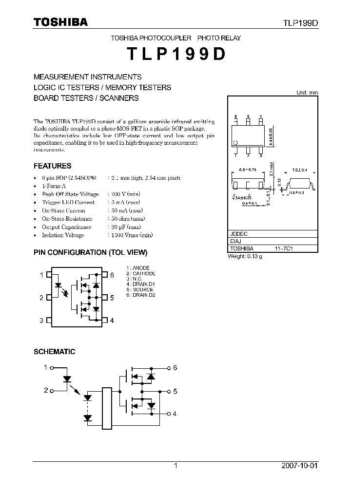 TLP199D_4124693.PDF Datasheet