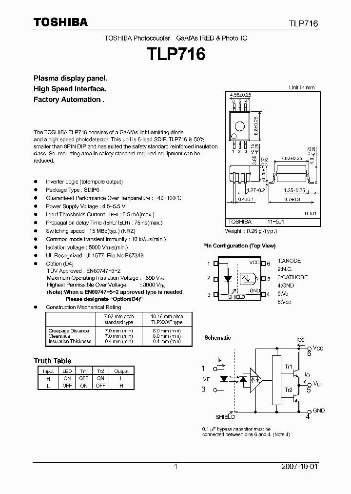 TLP71607_4124485.PDF Datasheet