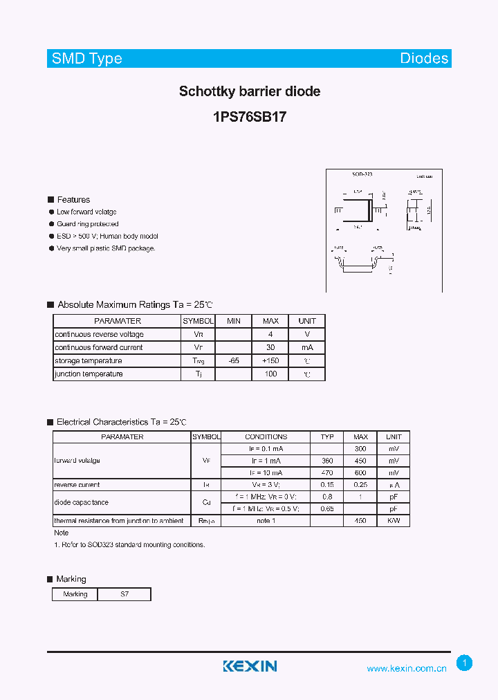 1PS76SB17_4316230.PDF Datasheet