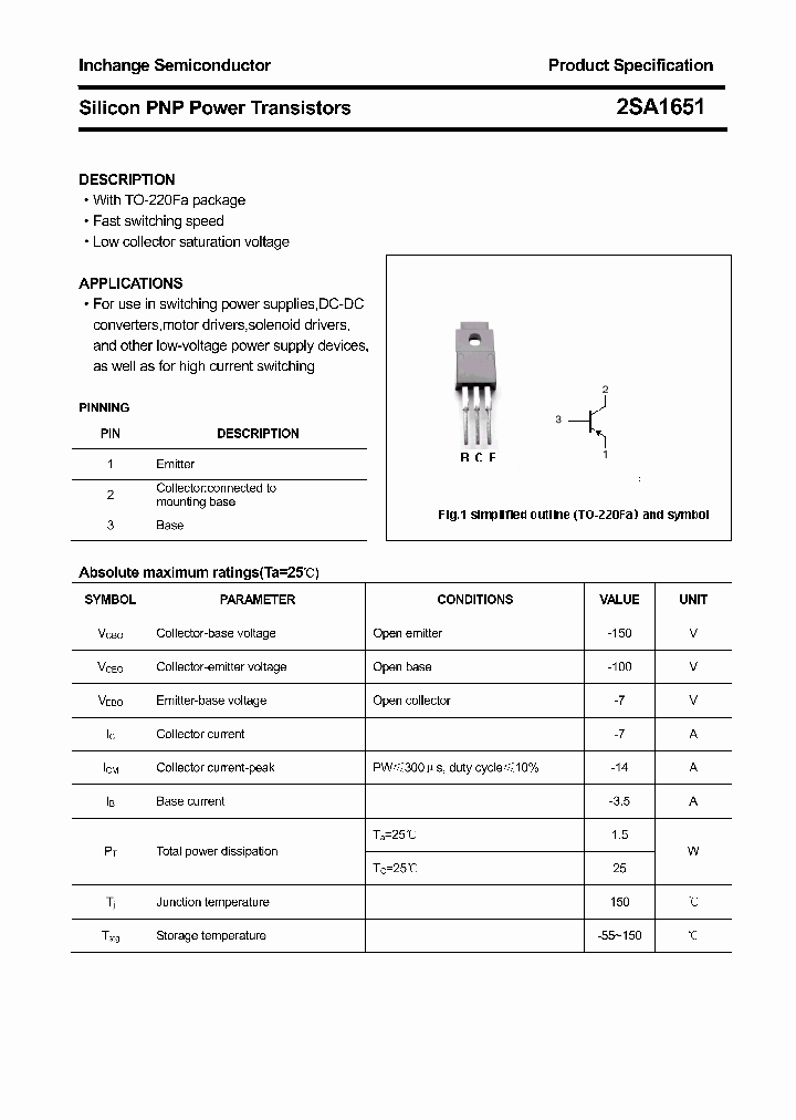 2SA1651_4334023.PDF Datasheet