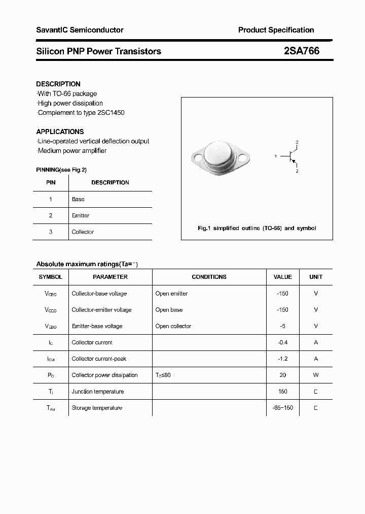 2SA766_4484331.PDF Datasheet