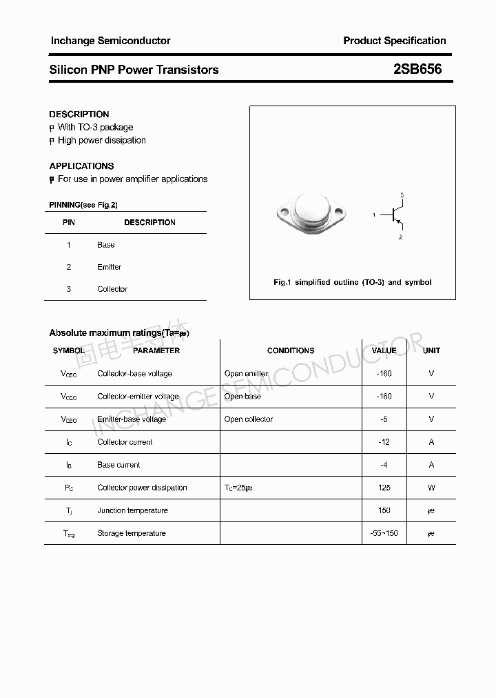 2SB656_4305992.PDF Datasheet