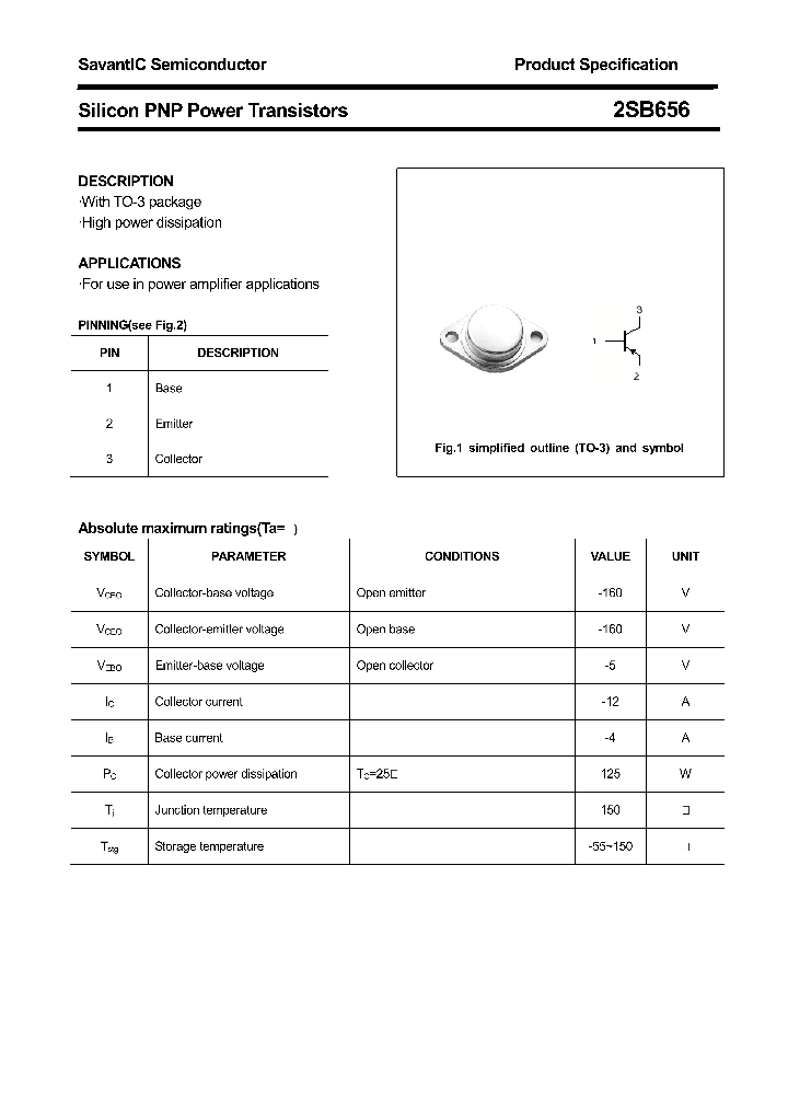 2SB656_4418996.PDF Datasheet