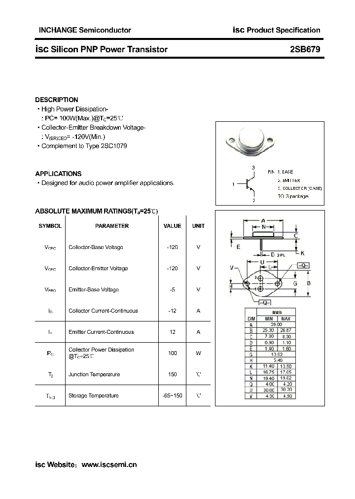 2SB679_4305980.PDF Datasheet