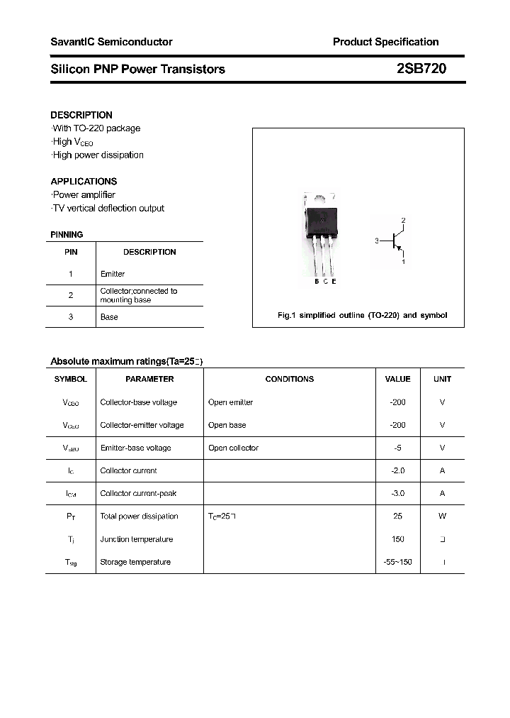 2SB720_4385372.PDF Datasheet