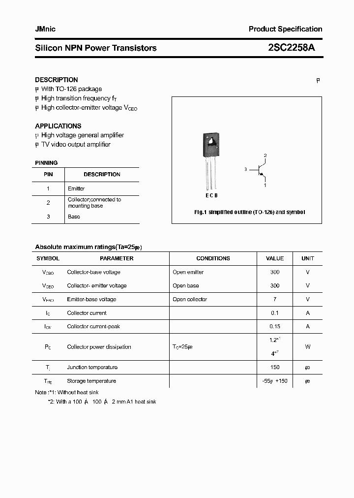 2SC2258A_4469365.PDF Datasheet