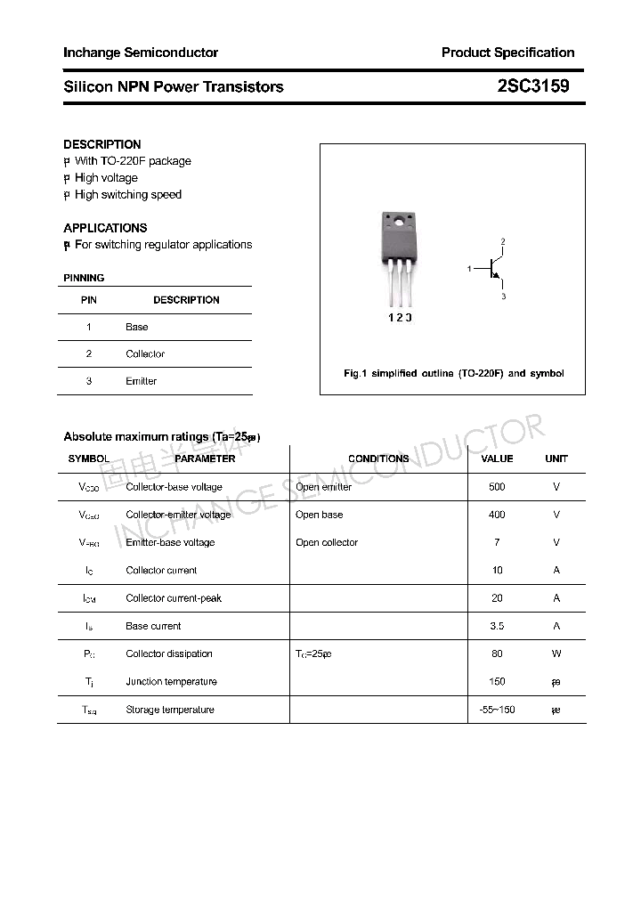 2SC3159_4305841.PDF Datasheet