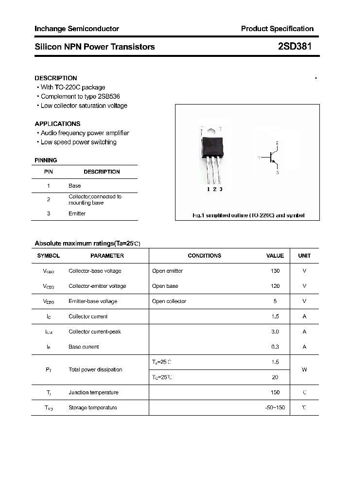 2SD381_4354393.PDF Datasheet