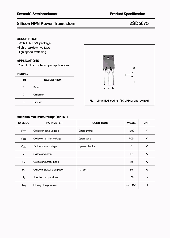 2SD5075_4421410.PDF Datasheet