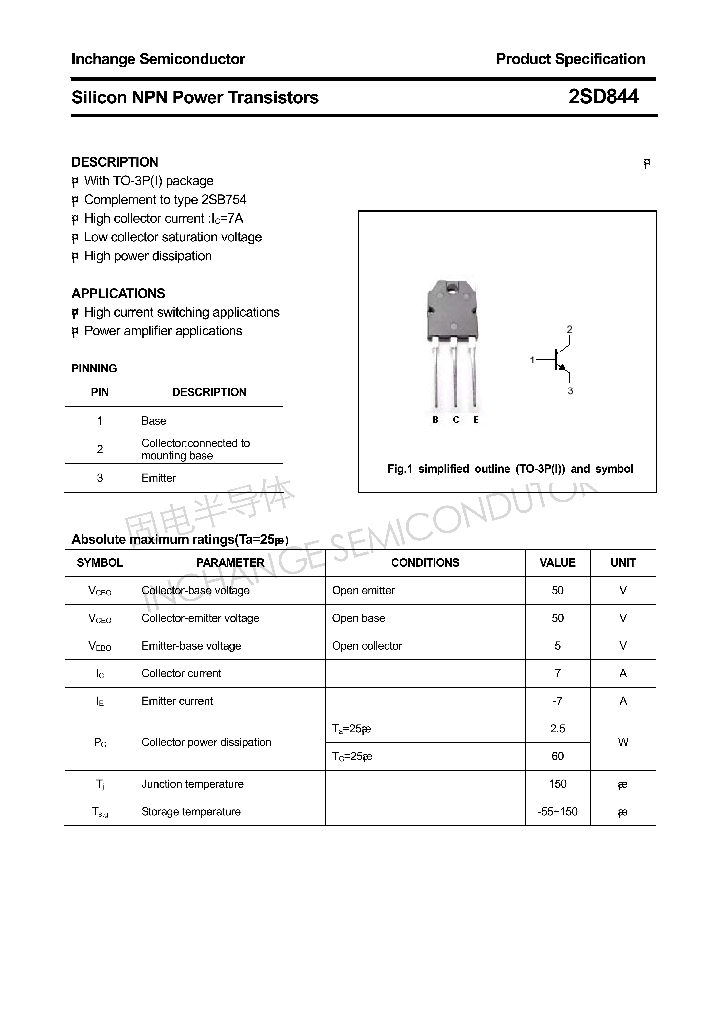 2SD844_4305707.PDF Datasheet