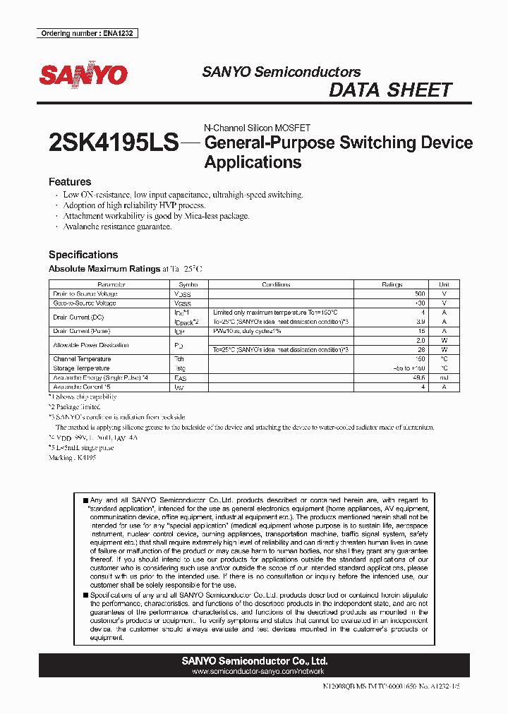 2SK4195LS_4314163.PDF Datasheet