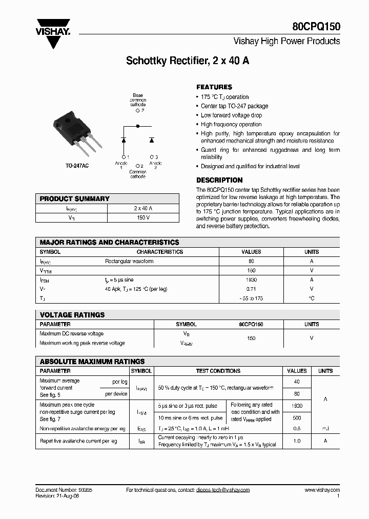 80CPQ150_4320418.PDF Datasheet