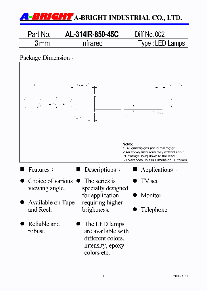 AL-314IR-850-45C08_4915255.PDF Datasheet