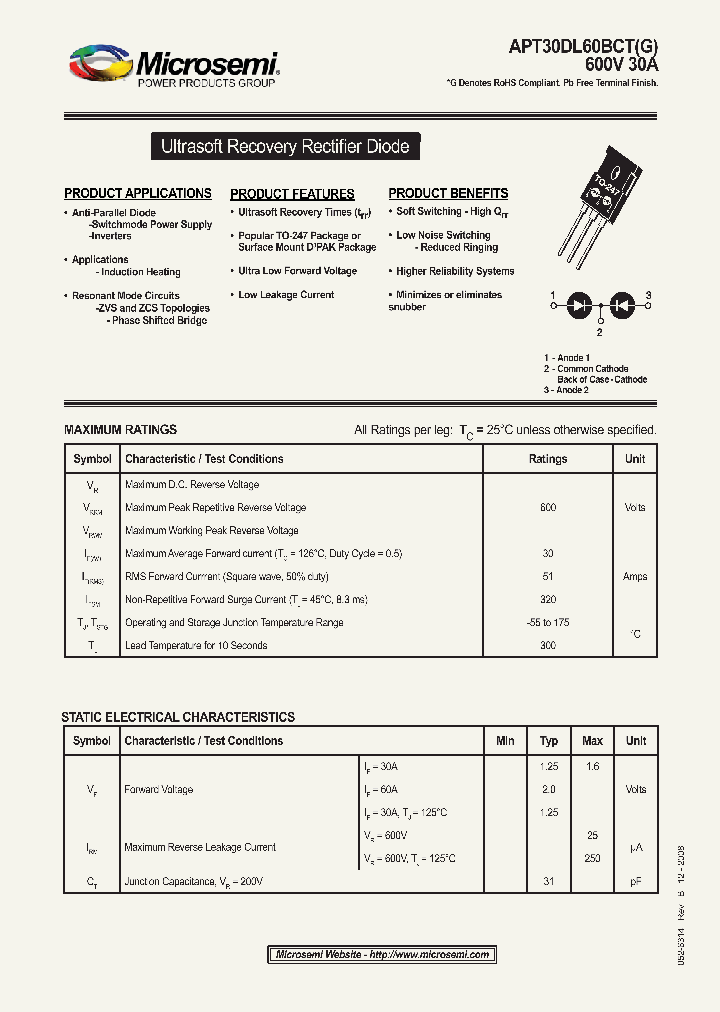 APT30DL60BCT_4698719.PDF Datasheet