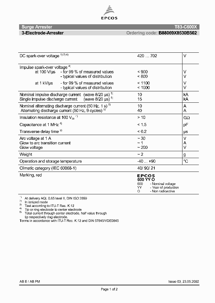 B88069X8530B502_4882317.PDF Datasheet