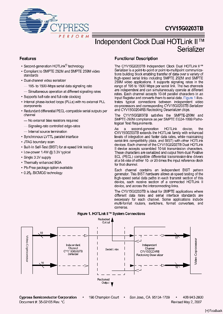 CYV15G0203TB09_4828400.PDF Datasheet