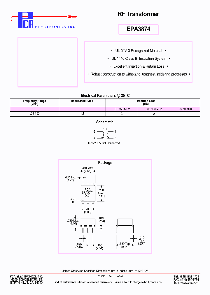 EPA3874_4713724.PDF Datasheet