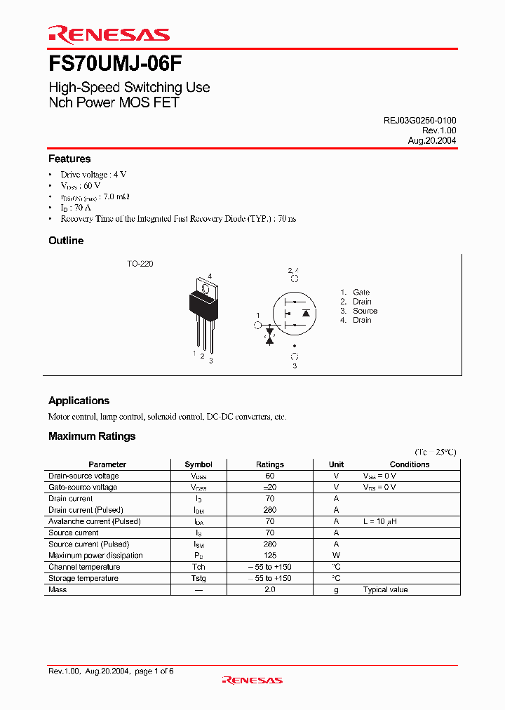 FS70UMJ-06F_4430002.PDF Datasheet