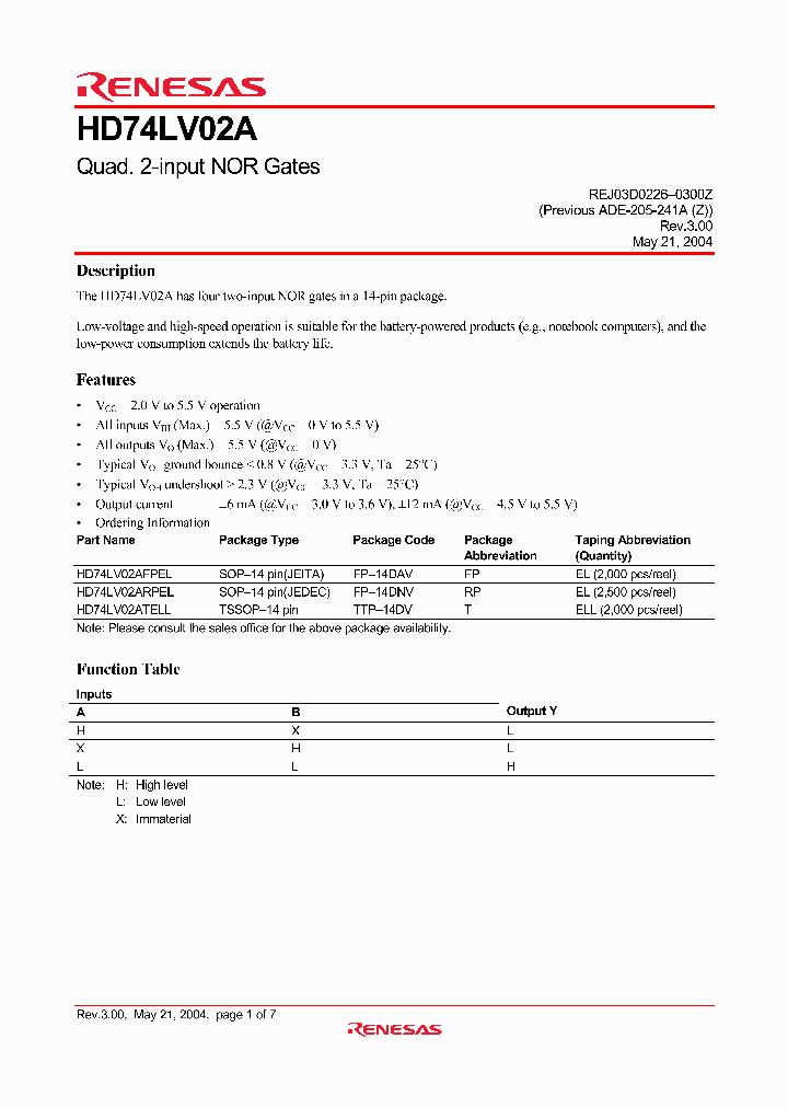 HD74LV02AFPEL_4351844.PDF Datasheet