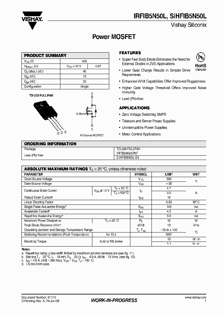 IRFIB5N50L_4272578.PDF Datasheet