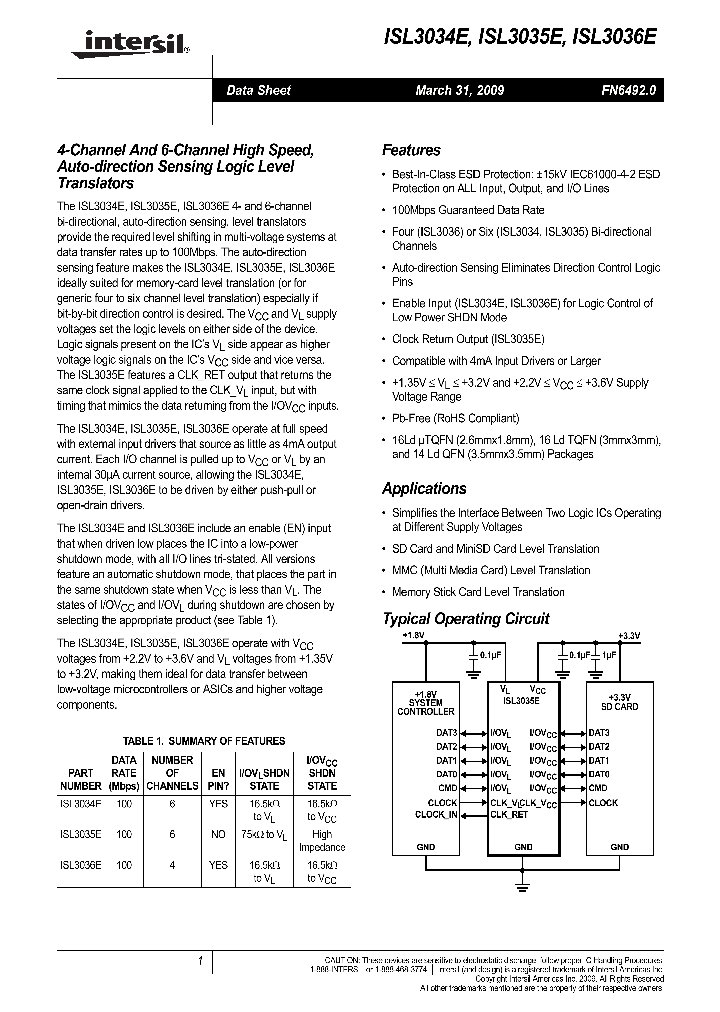 ISL3034E_4615267.PDF Datasheet