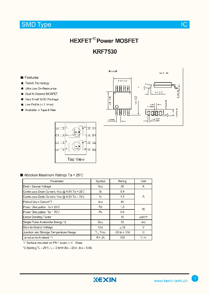 KRF7530_4424403.PDF Datasheet