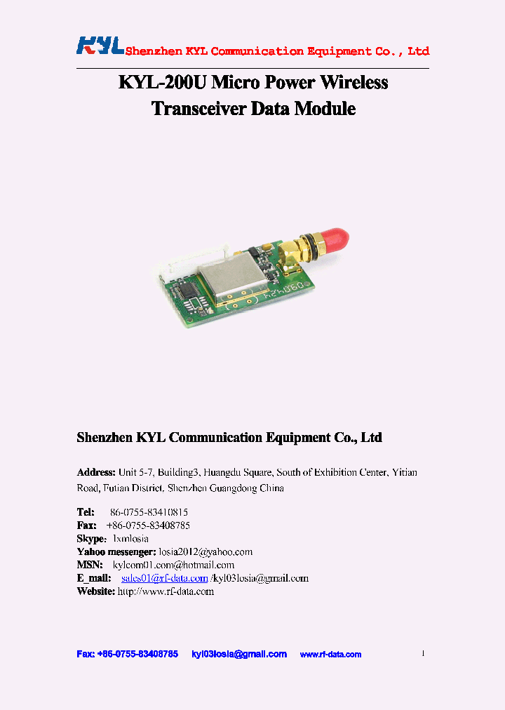 KYL-200U_4548560.PDF Datasheet