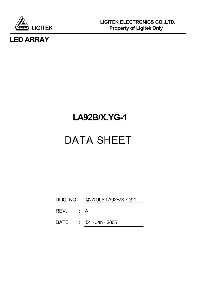 LA92B-XYG-1_4533486.PDF Datasheet