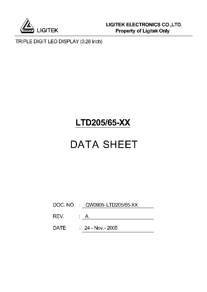 LTD205-65-XX_4576670.PDF Datasheet