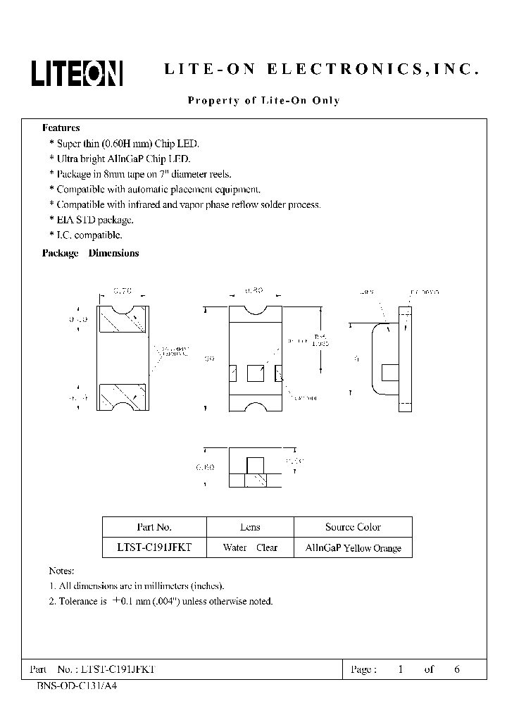 LTST-C191JFKT_4717607.PDF Datasheet