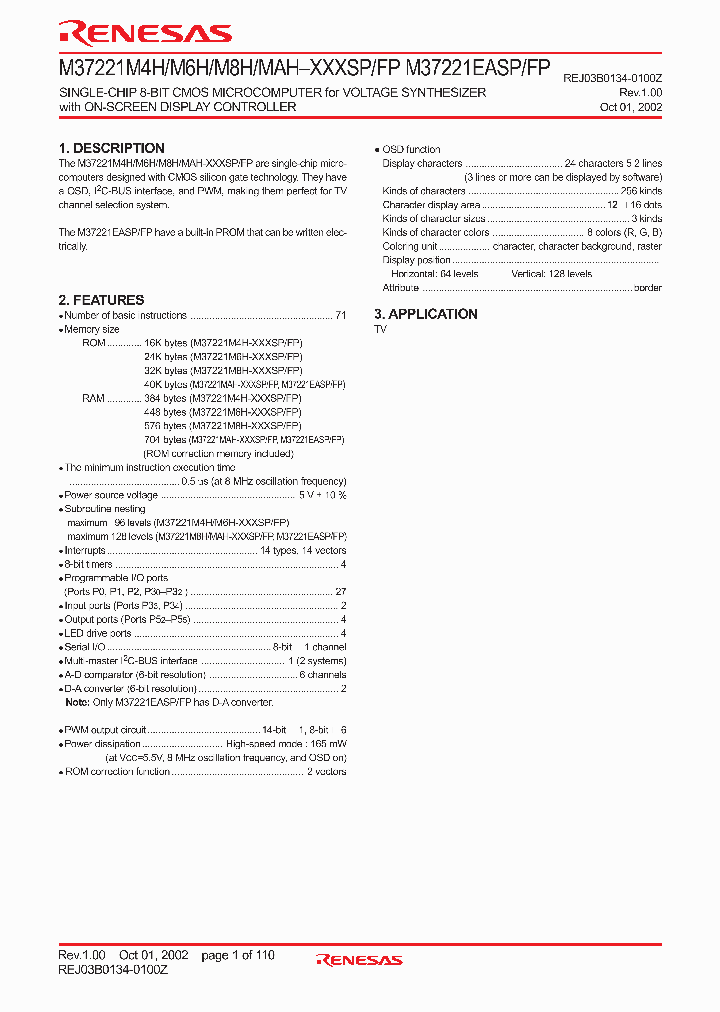 M37221MAH-XXXFP_4262772.PDF Datasheet