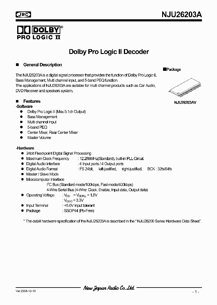 NJU26203A_4750654.PDF Datasheet