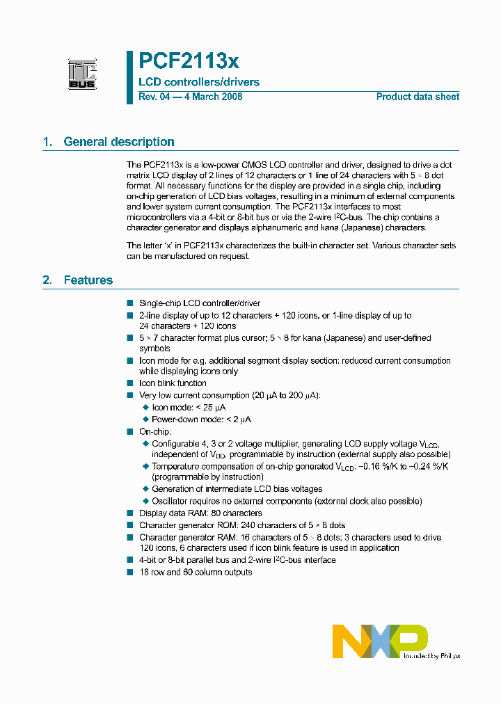 PCF2113DU2F4_4589270.PDF Datasheet