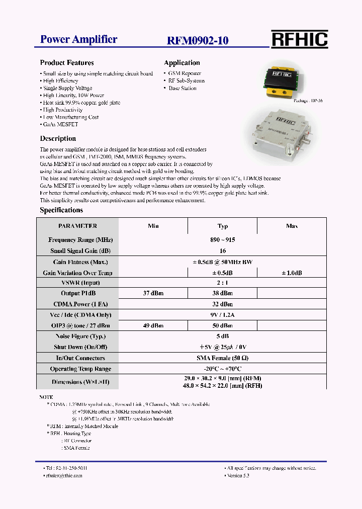 RFM0902-10_4648992.PDF Datasheet