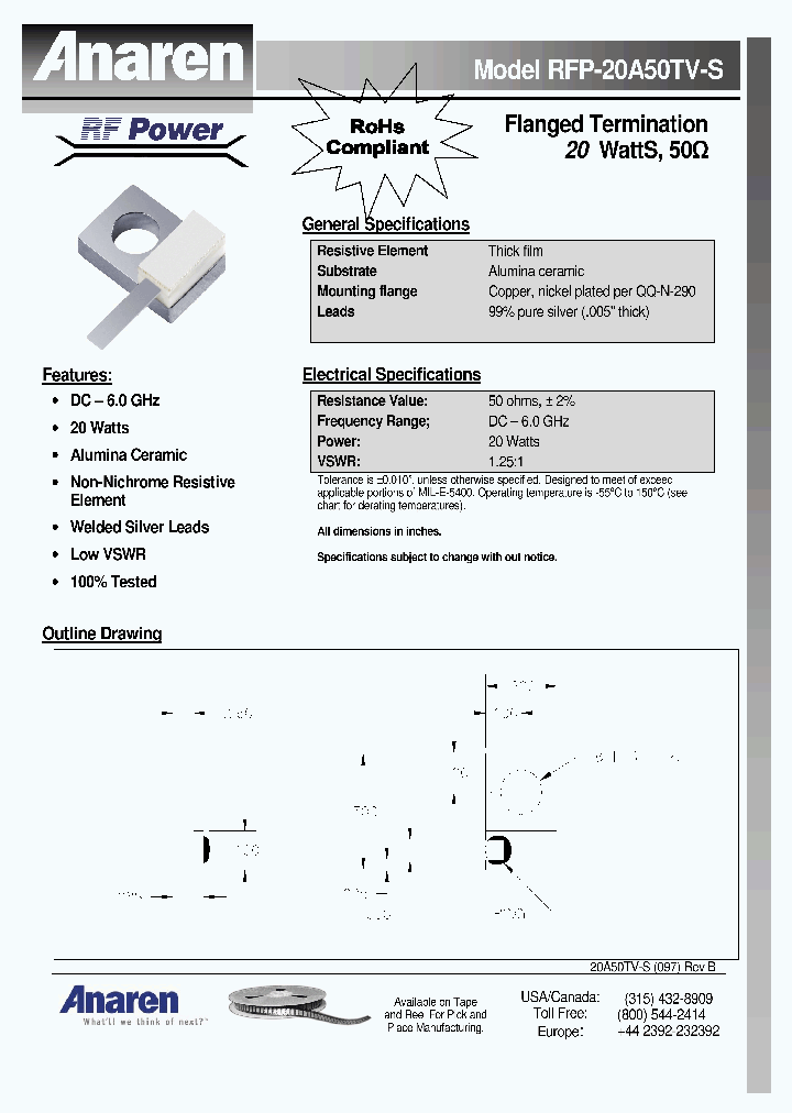 RFP-20A50TV-S_4283522.PDF Datasheet