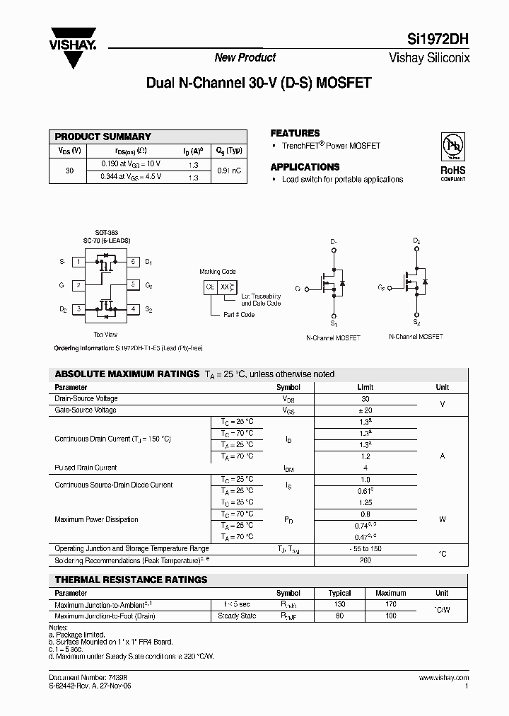 SI1972DH-T1-E3_4257314.PDF Datasheet