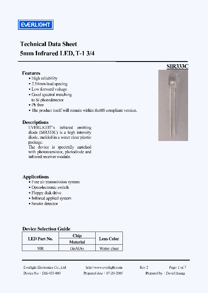 SIR333C_4176157.PDF Datasheet