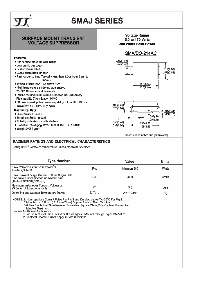 SMAJ50A_4500281.PDF Datasheet