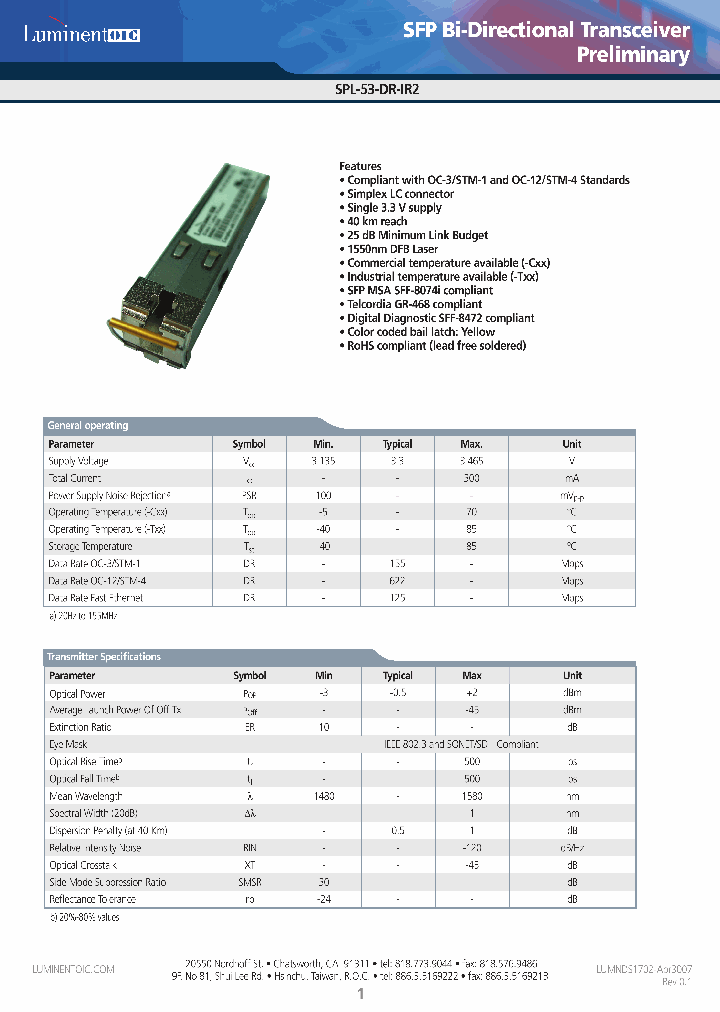 SPL-53-DR-IR2-CDA_4425620.PDF Datasheet