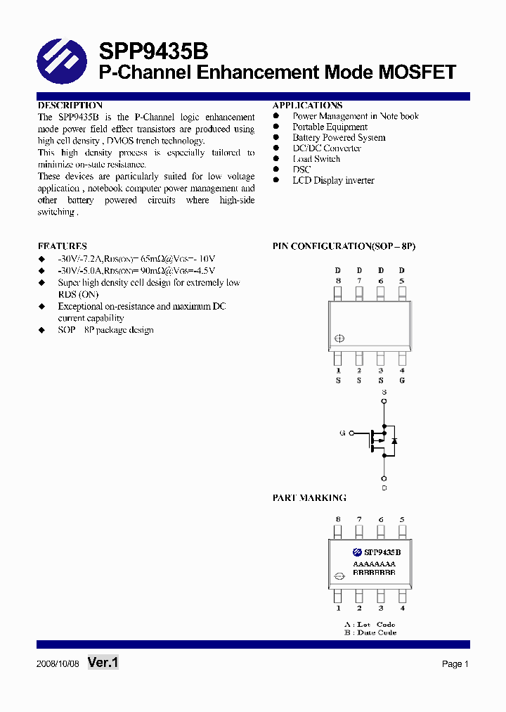 SPP9435B_4614411.PDF Datasheet