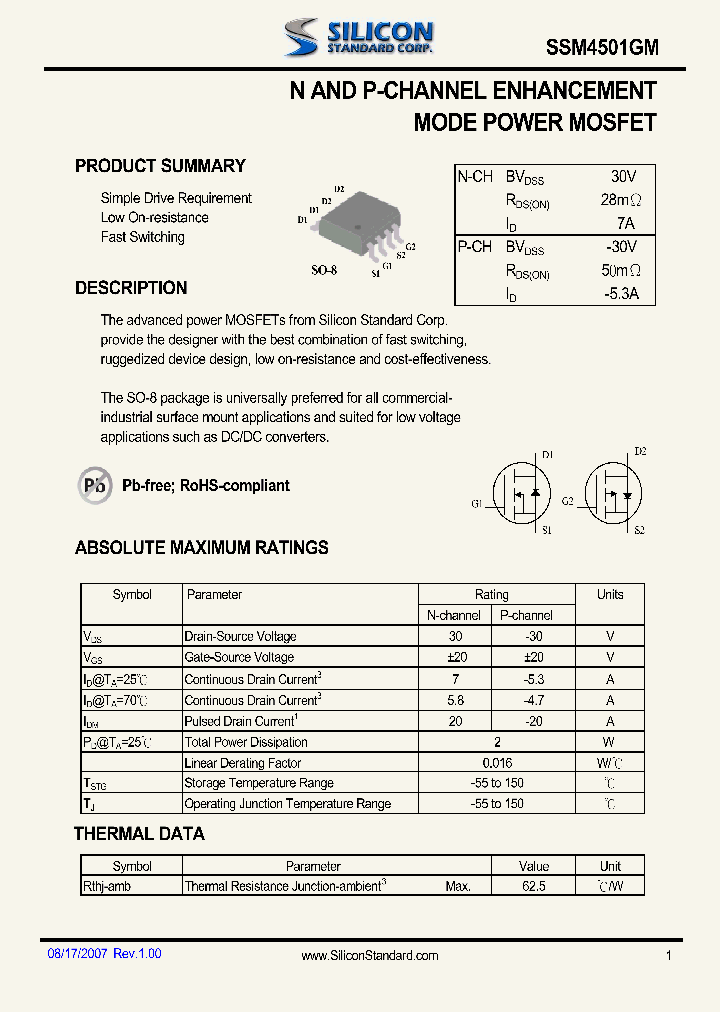 SSM4501GM_4555081.PDF Datasheet