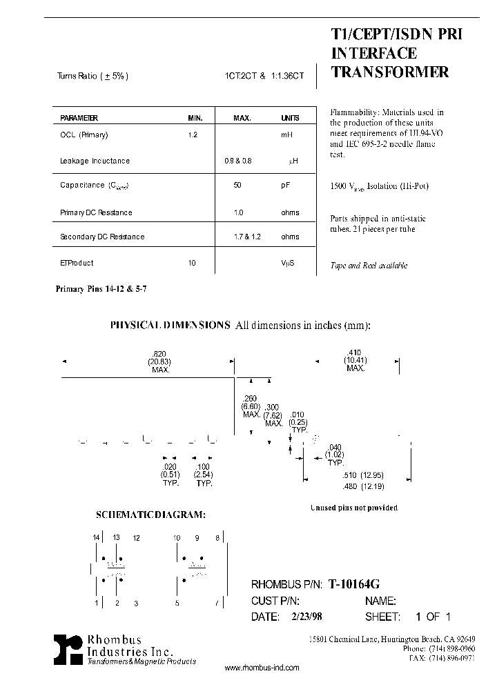 T-10164G_4922060.PDF Datasheet