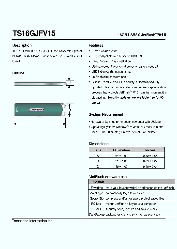 TS16GJFV15_4772216.PDF Datasheet